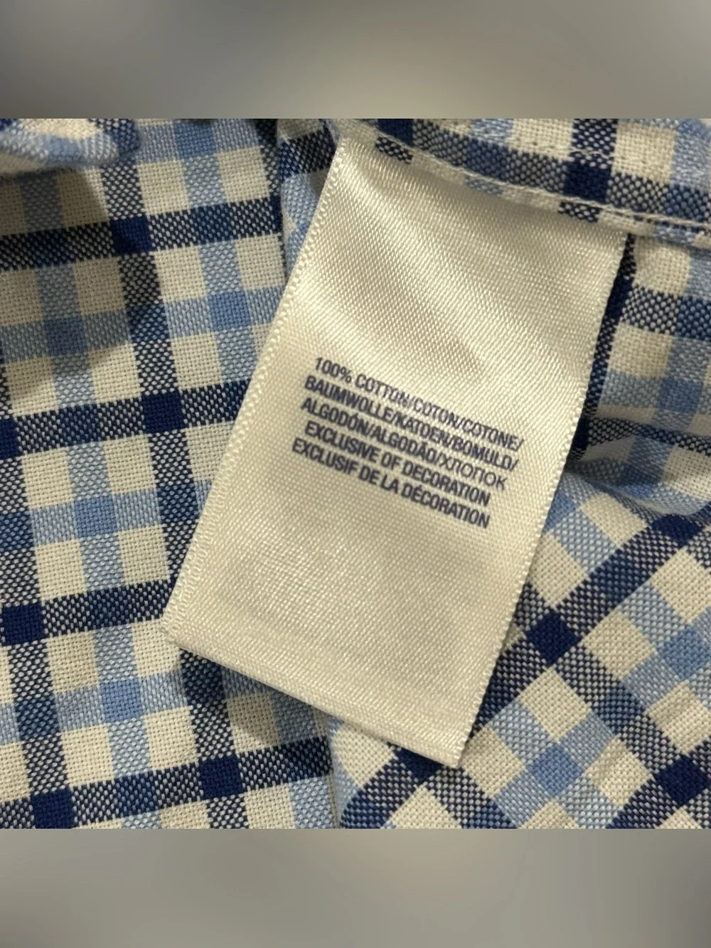 Ralph Lauren Shirt Boys 6 Blue Plaid Long Sleeve Button Down Preppy Cotton⁠